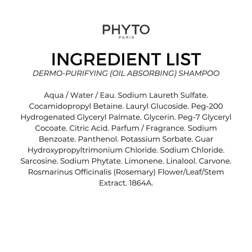 PHYTO Scalp Solutions Oil-Absorbing Shampoo – Refresh and Balance Oily Scalp