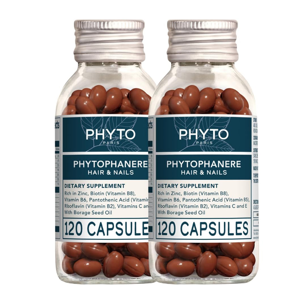 PHYTO Phytophanère 100% Natural Hair & Nails Support – 4-Month Supply