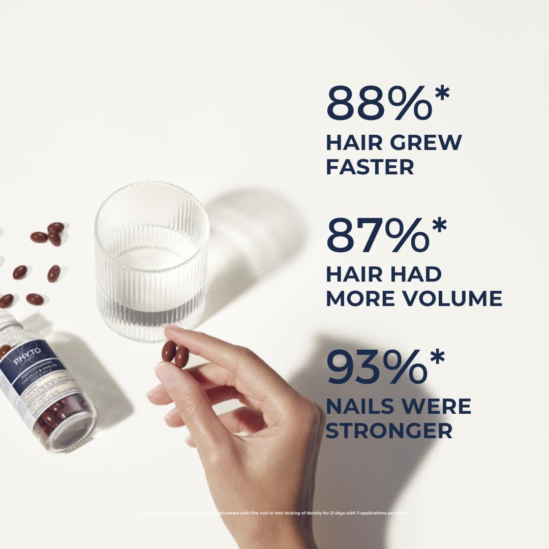 PHYTO Phytophanère 100% Natural Hair & Nails Support – 4-Month Supply