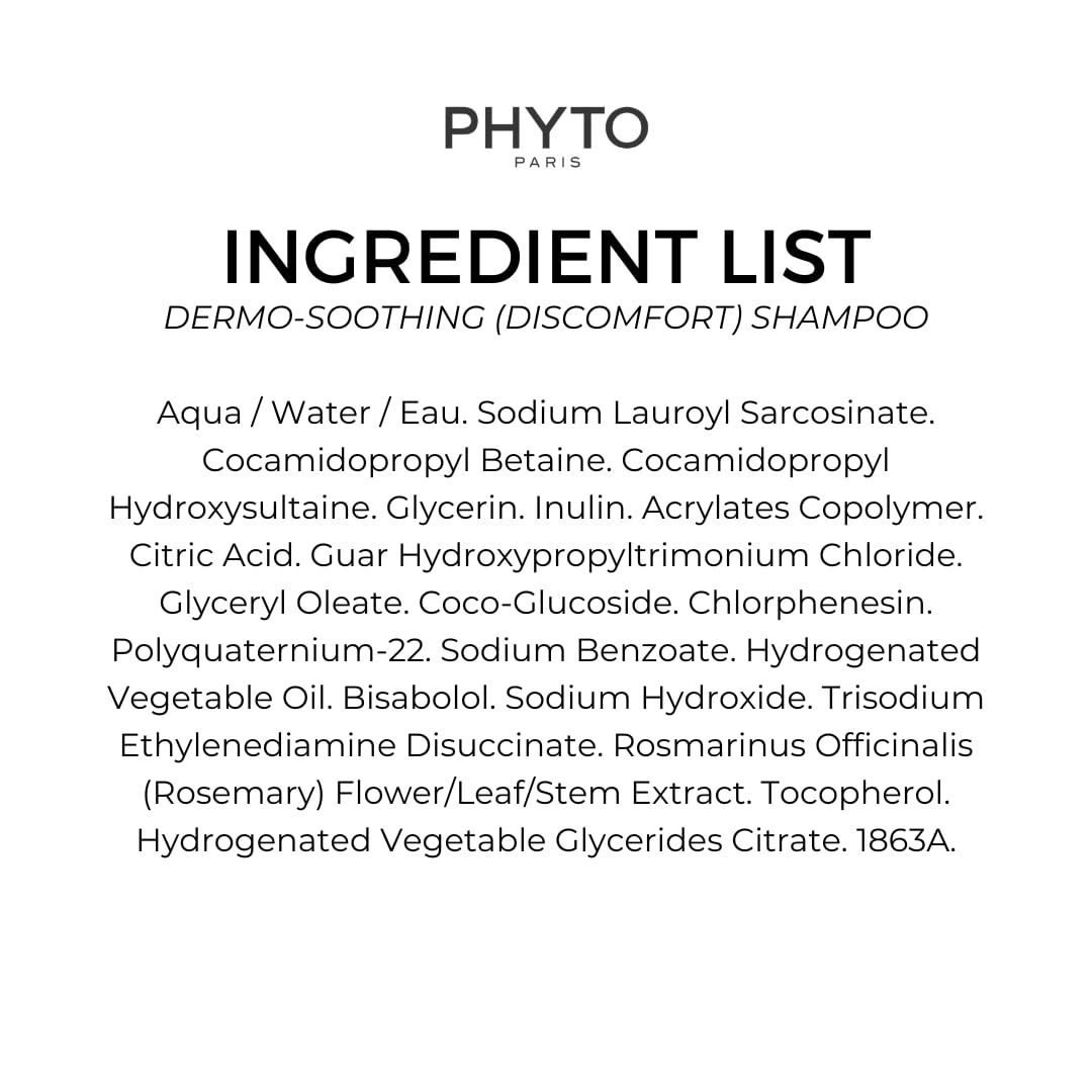 PHYTO Scalp Solutions Anti-Itch Shampoo | Calms Sensitive Scalp, Silicone-Free