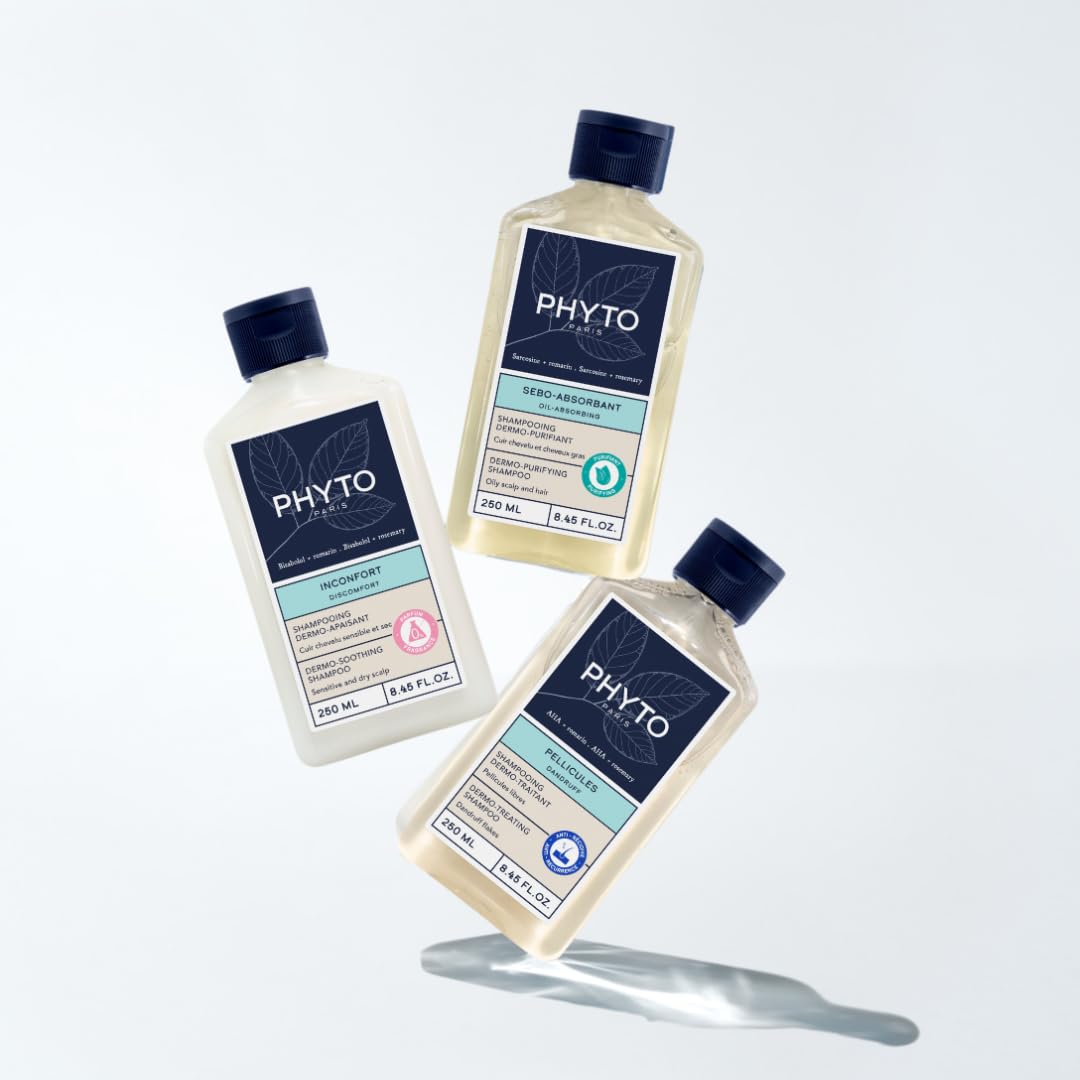 PHYTO Scalp Solutions Anti-Itch Shampoo | Calms Sensitive Scalp, Silicone-Free