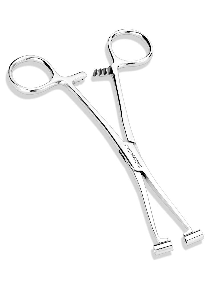 Pierced Owl Septum Piercing Forceps – Stainless Steel, 6.5-Inch Tool