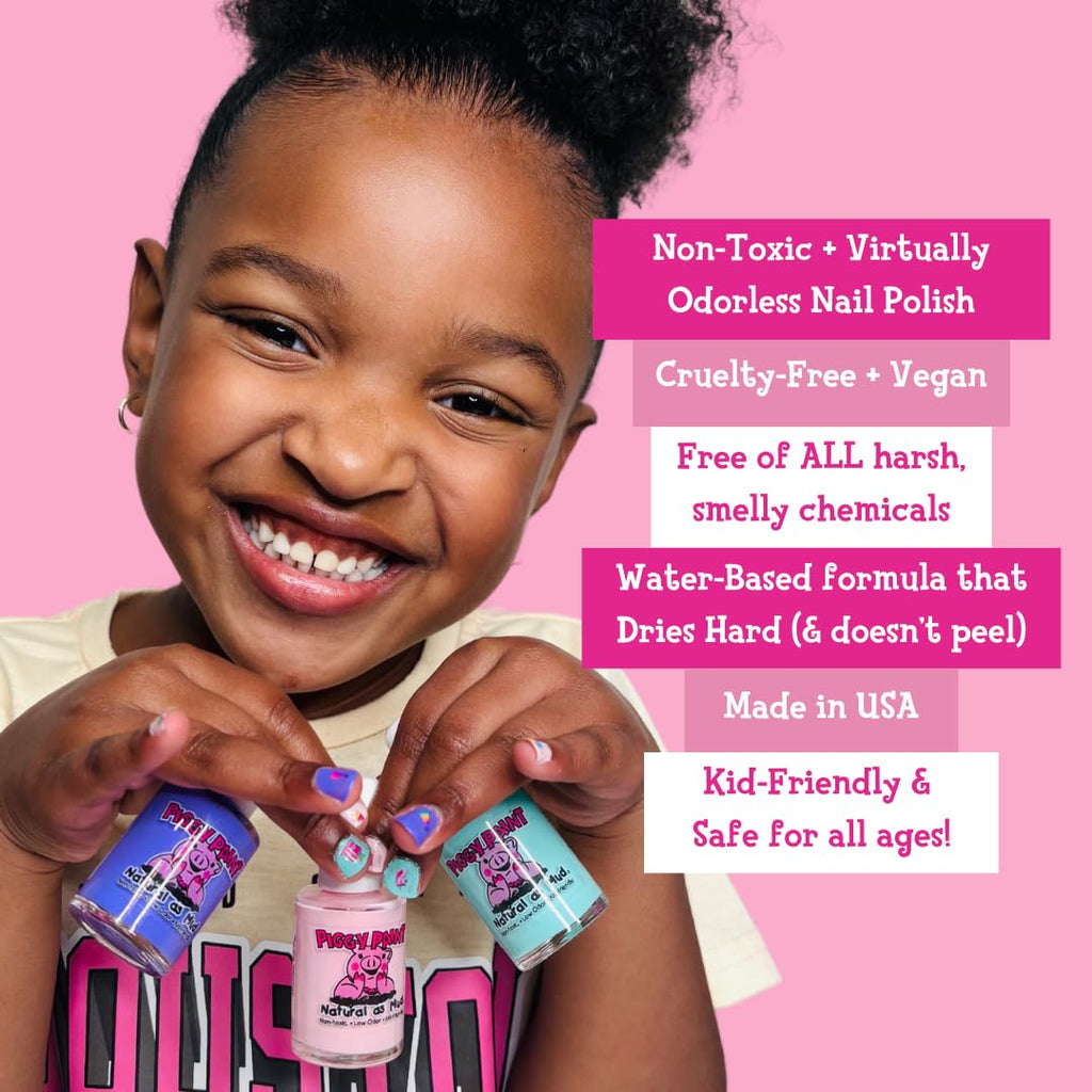 Piggy Paint Candy Cane Craze Scented Gift Set | 100% Non-Toxic, Vegan & Cruelty-Free