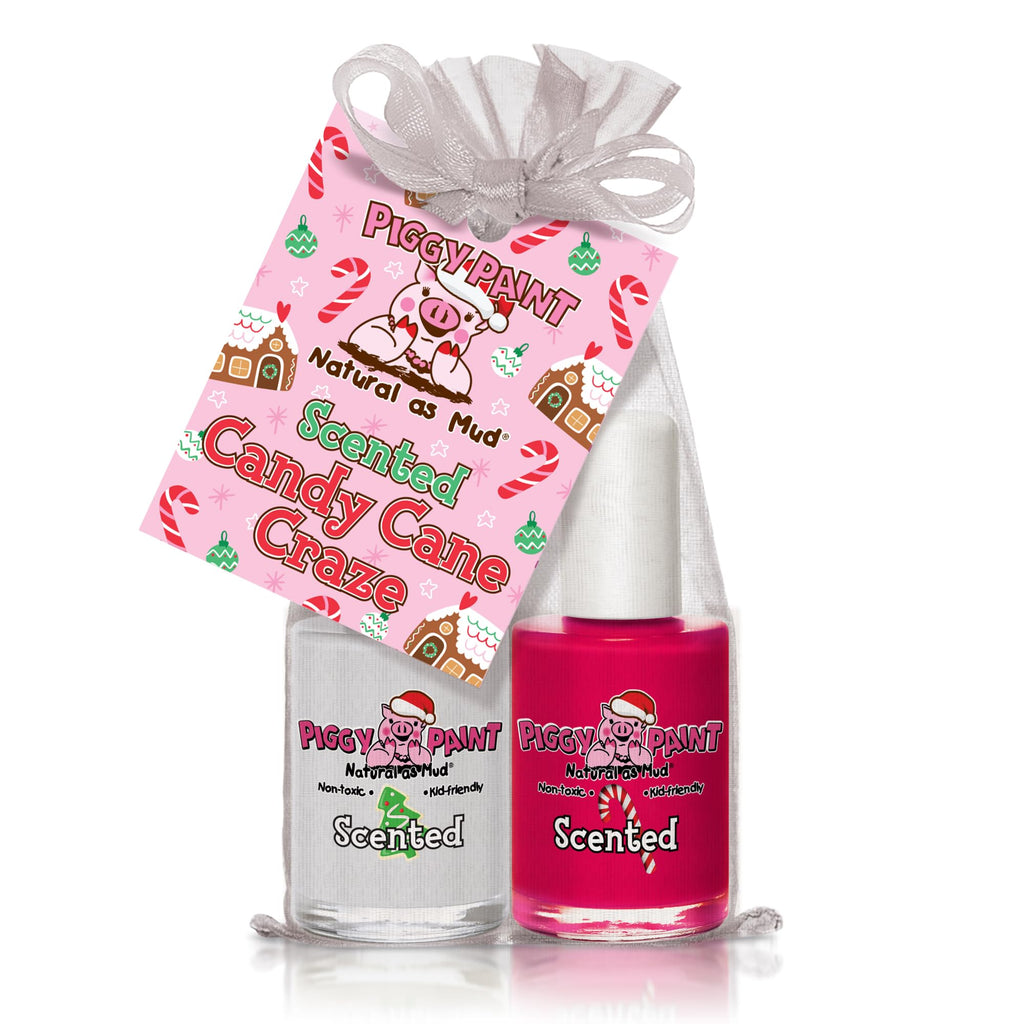 Piggy Paint Candy Cane Craze Scented Gift Set | 100% Non-Toxic, Vegan & Cruelty-Free