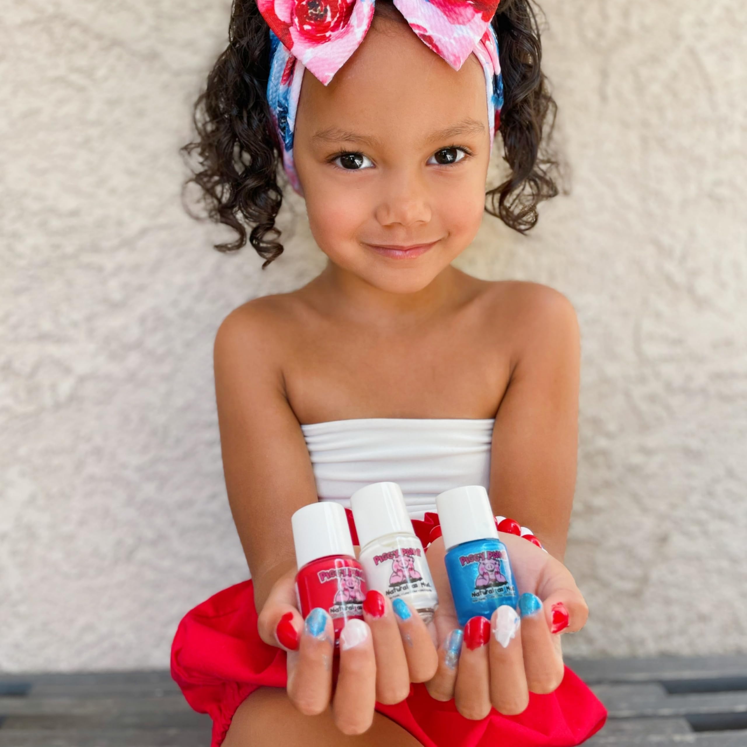 Piggy Paint 100% Non-Toxic Nail Polish for Kids | Safe, Low Odor, Water-Based | U.S. of YAY!