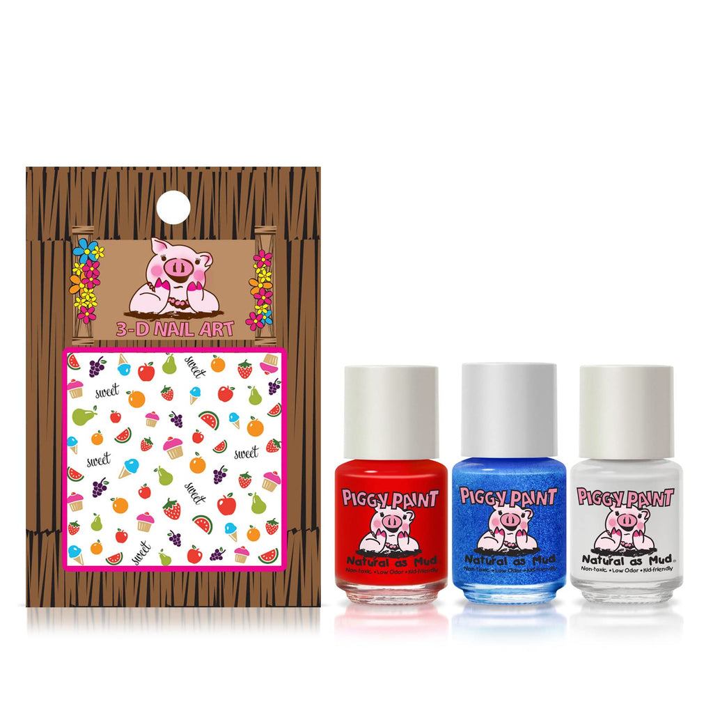 Piggy Paint 100% Non-Toxic Nail Polish for Kids | Safe, Low Odor, Water-Based | U.S. of YAY!
