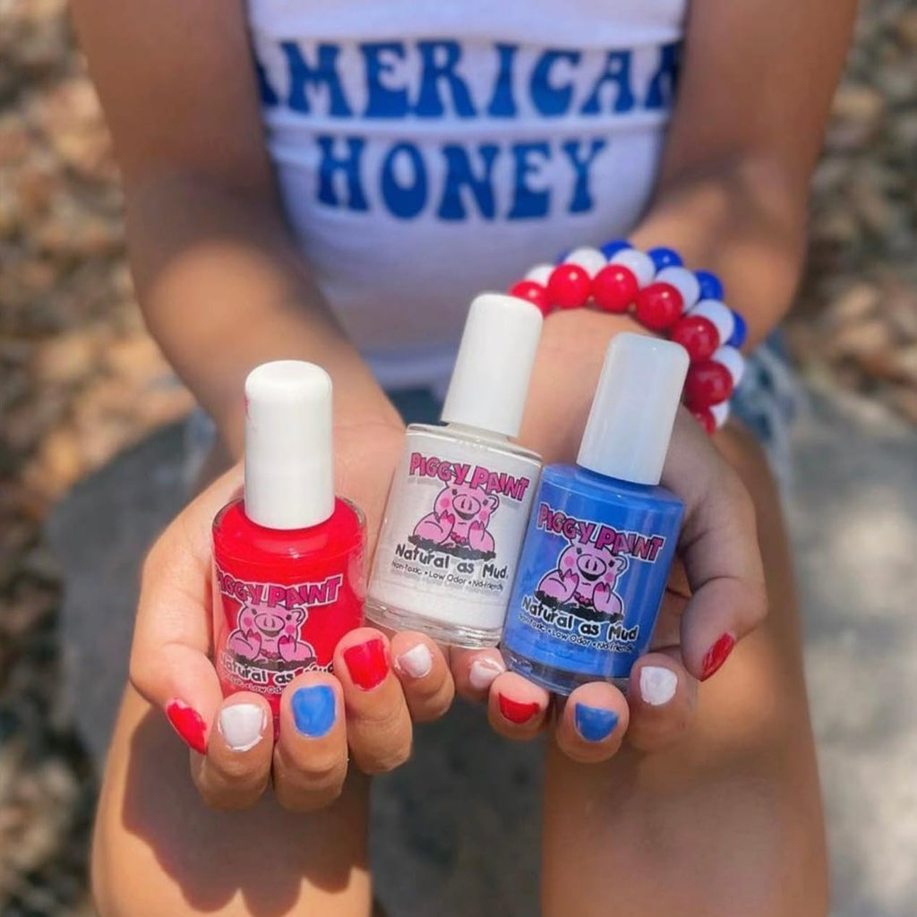 Piggy Paint 100% Non-Toxic Nail Polish for Kids | Safe, Low Odor, Water-Based | U.S. of YAY!