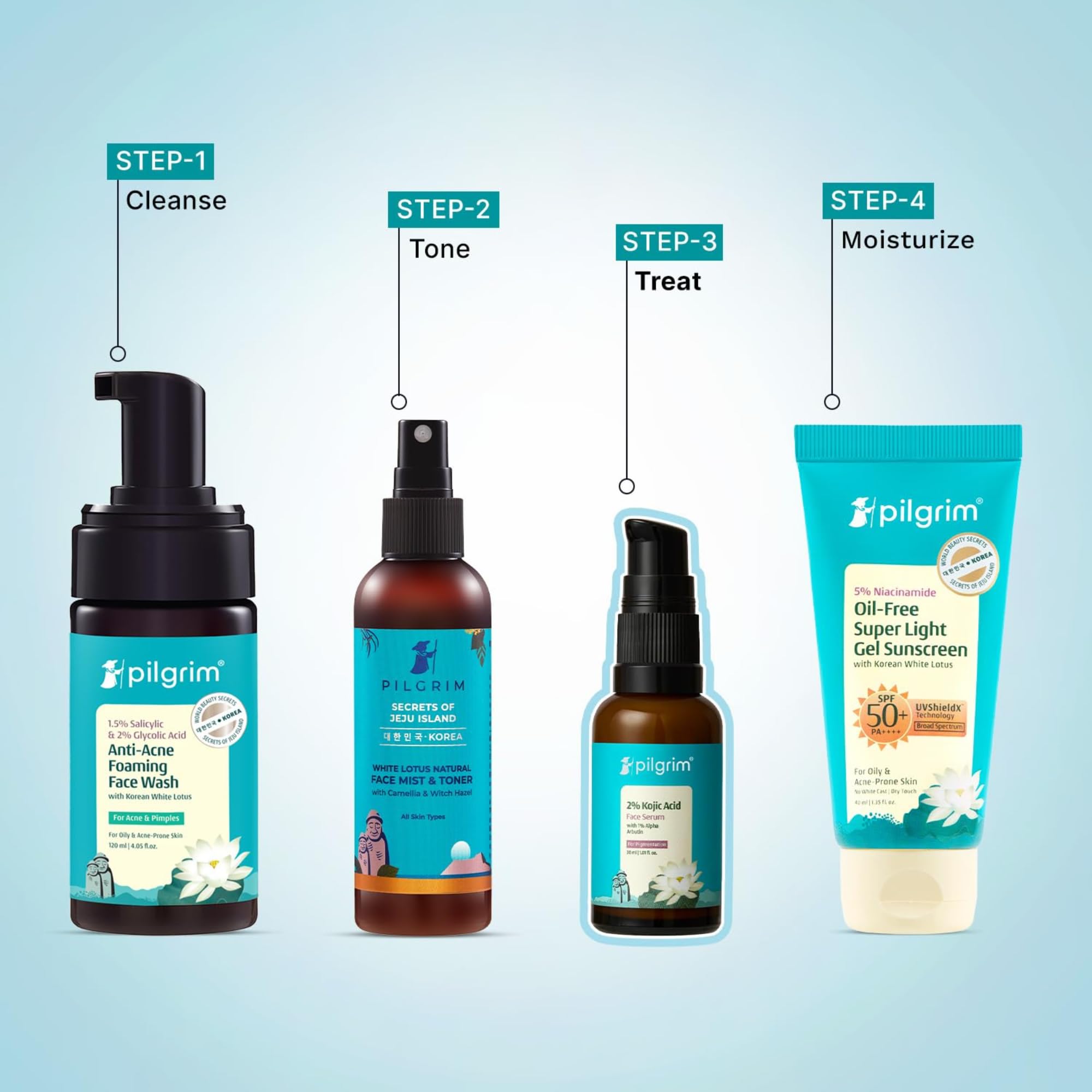 Pilgrim Face Serum with 1% Alpha Arbutin — Lightweight, Even-Tone Skin