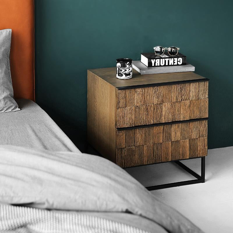 Pine Bedside Table, Oak