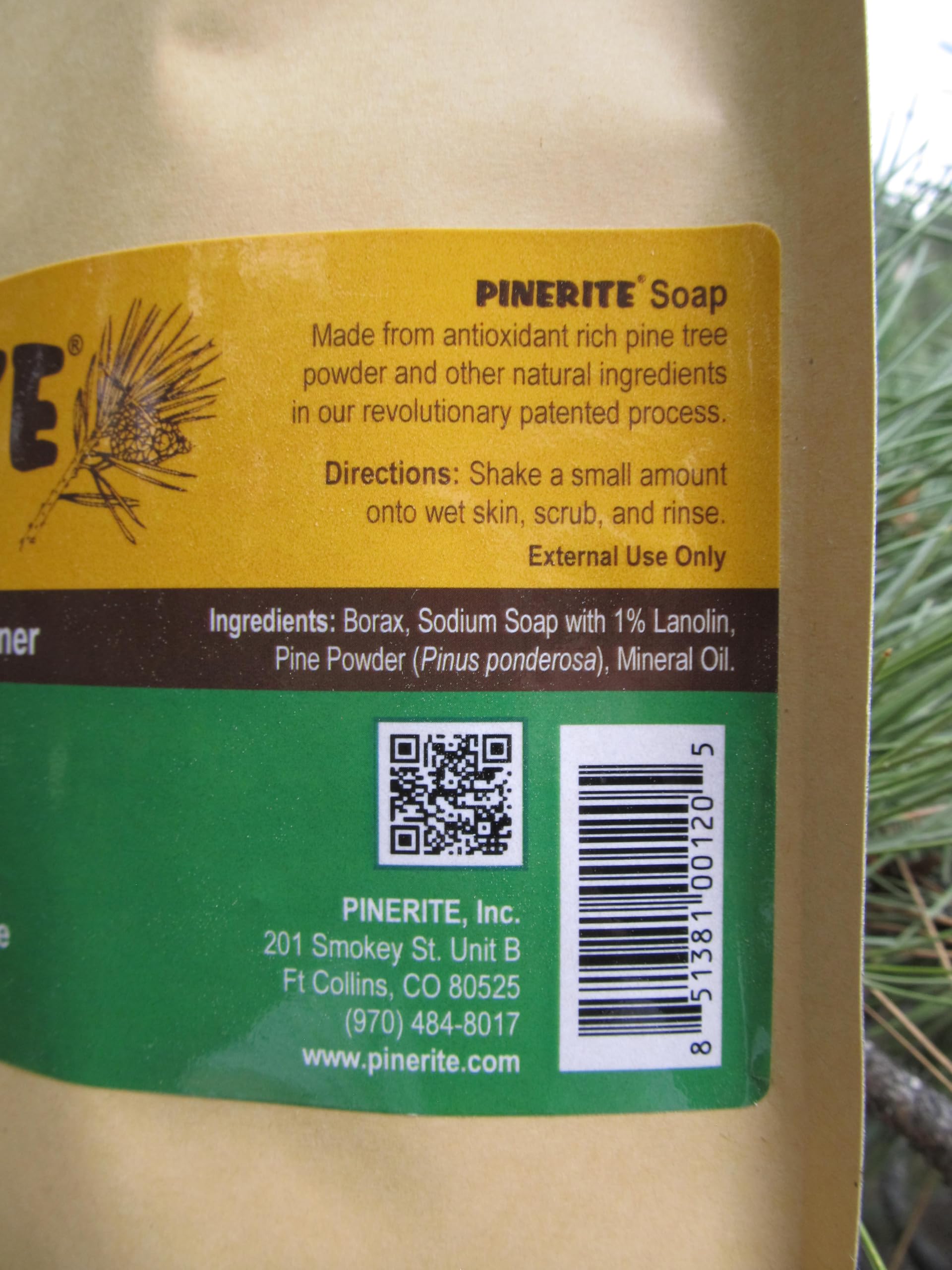 Pinerite Powdered Hand Soap — Natural Pine & Borax Formula for Deep Cleaning Hands