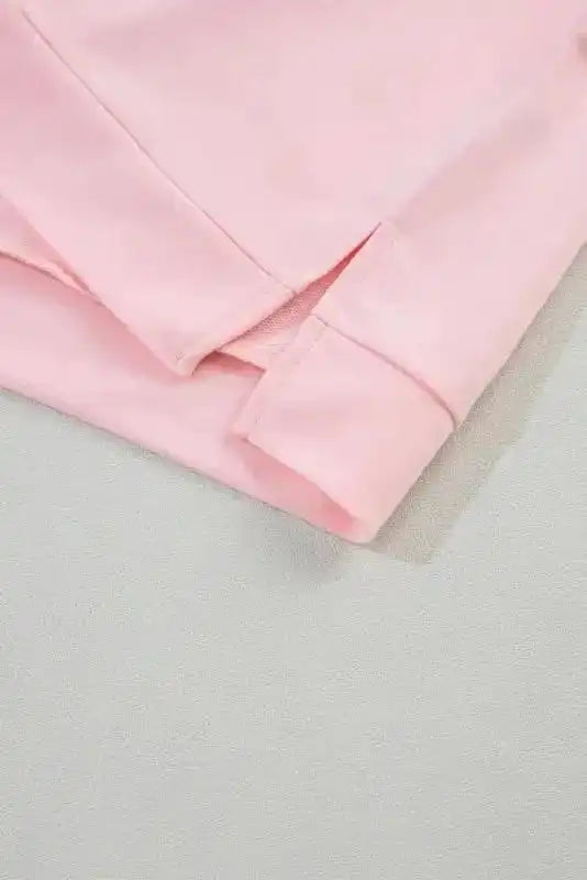 Pink Polo V-Neck Puff Sleeve Top Women UK