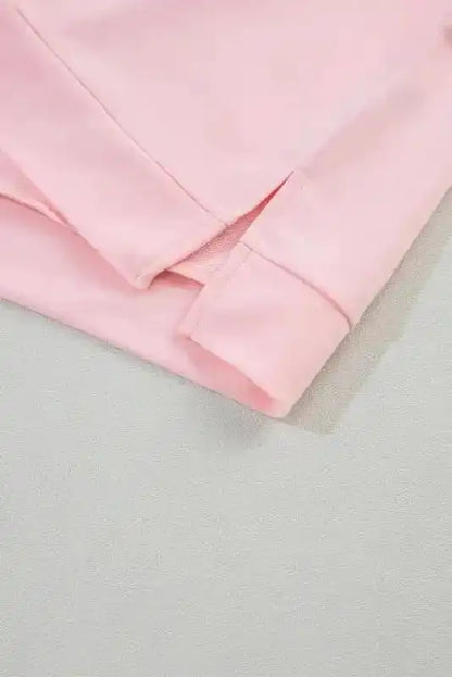 Pink Polo V-Neck Puff Sleeve Top Women UK