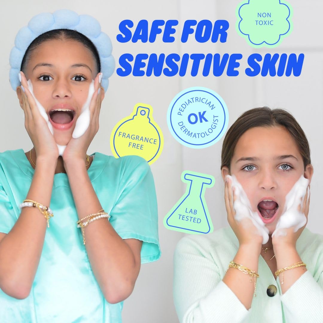 Pipa Daily Glow Bundle for Kids & Tweens | Gentle Cleanser + Lightweight Moisturizer + Pouch