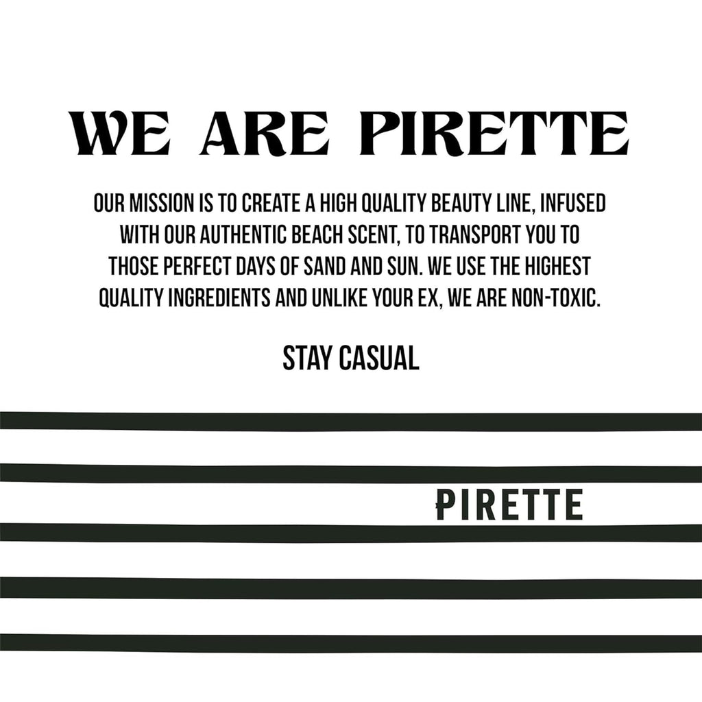 PIRETTE Fragrance Mist – Clean Vegan Hair & Body Spray with Fresh Coconut and Surf Notes | 3.4 fl oz