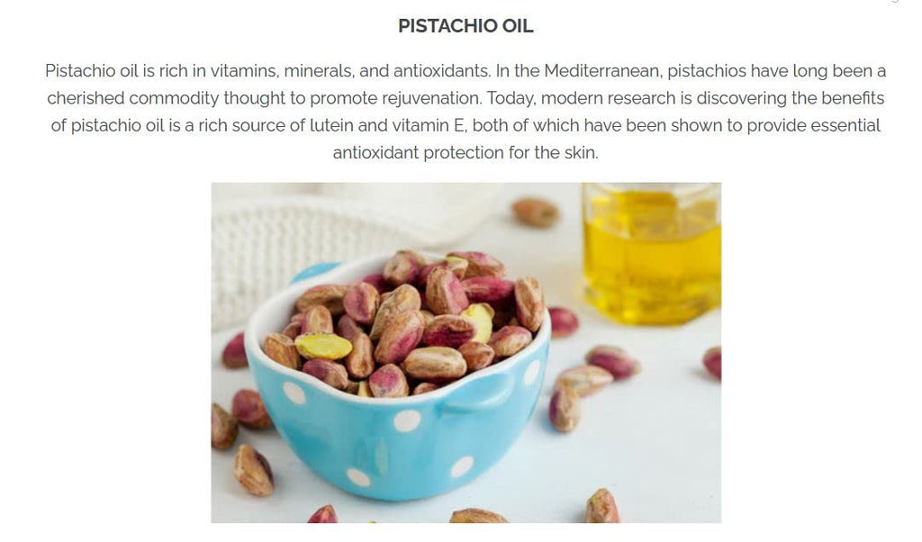 Pistaché Skincare Pistachio Oil Serum with Hyaluronic Acid – Hydration & Brightening, 1 oz