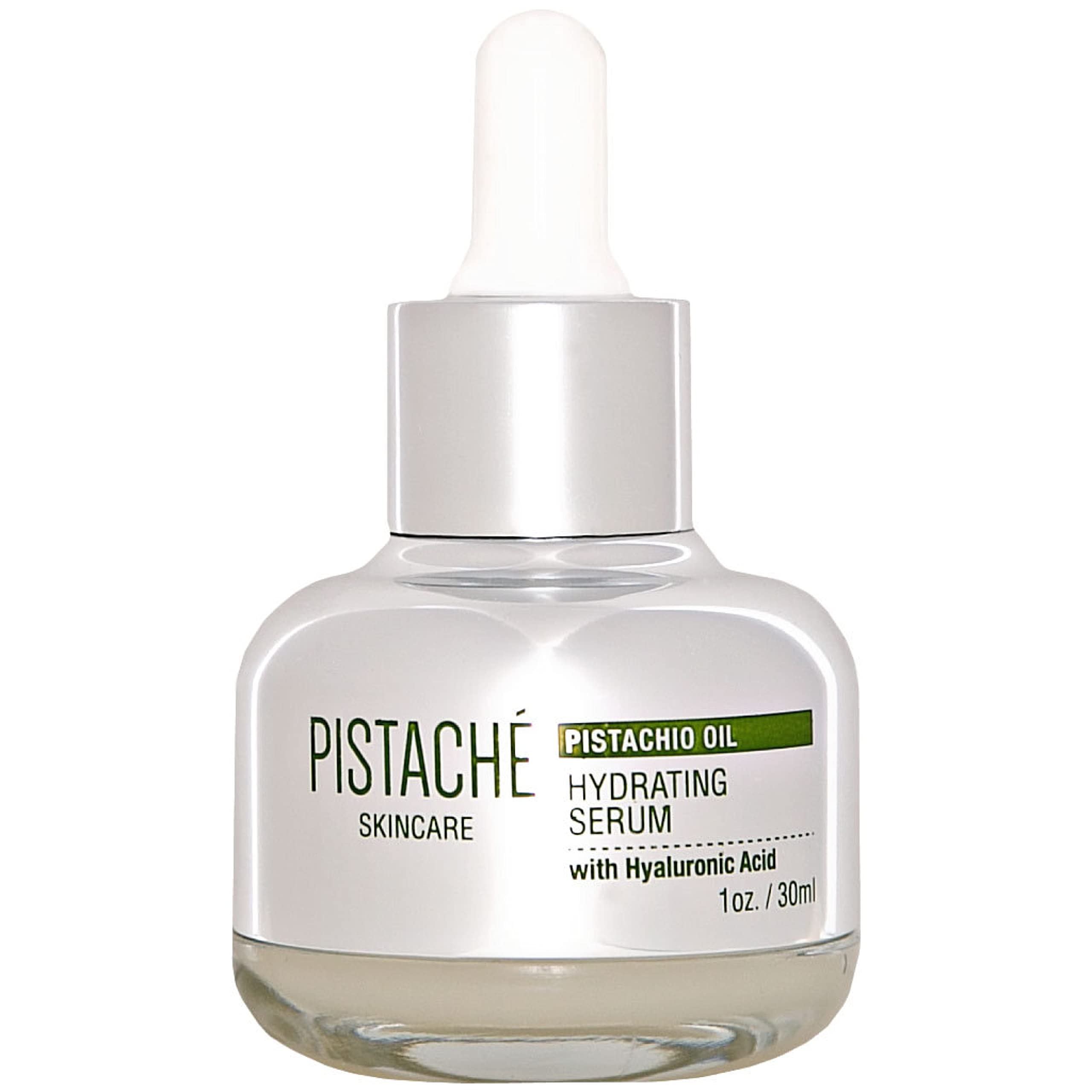 Pistaché Skincare Pistachio Oil Serum with Hyaluronic Acid – Hydration & Brightening, 1 oz