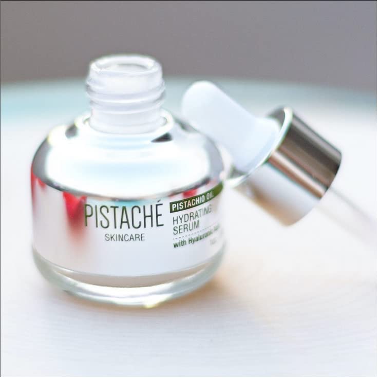 Pistaché Skincare Pistachio Oil Serum with Hyaluronic Acid – Hydration & Brightening, 1 oz