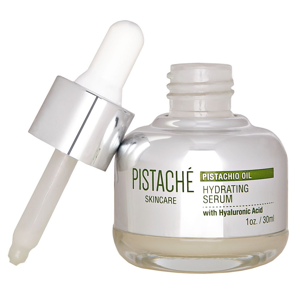 Pistaché Skincare Pistachio Oil Serum with Hyaluronic Acid – Hydration & Brightening, 1 oz