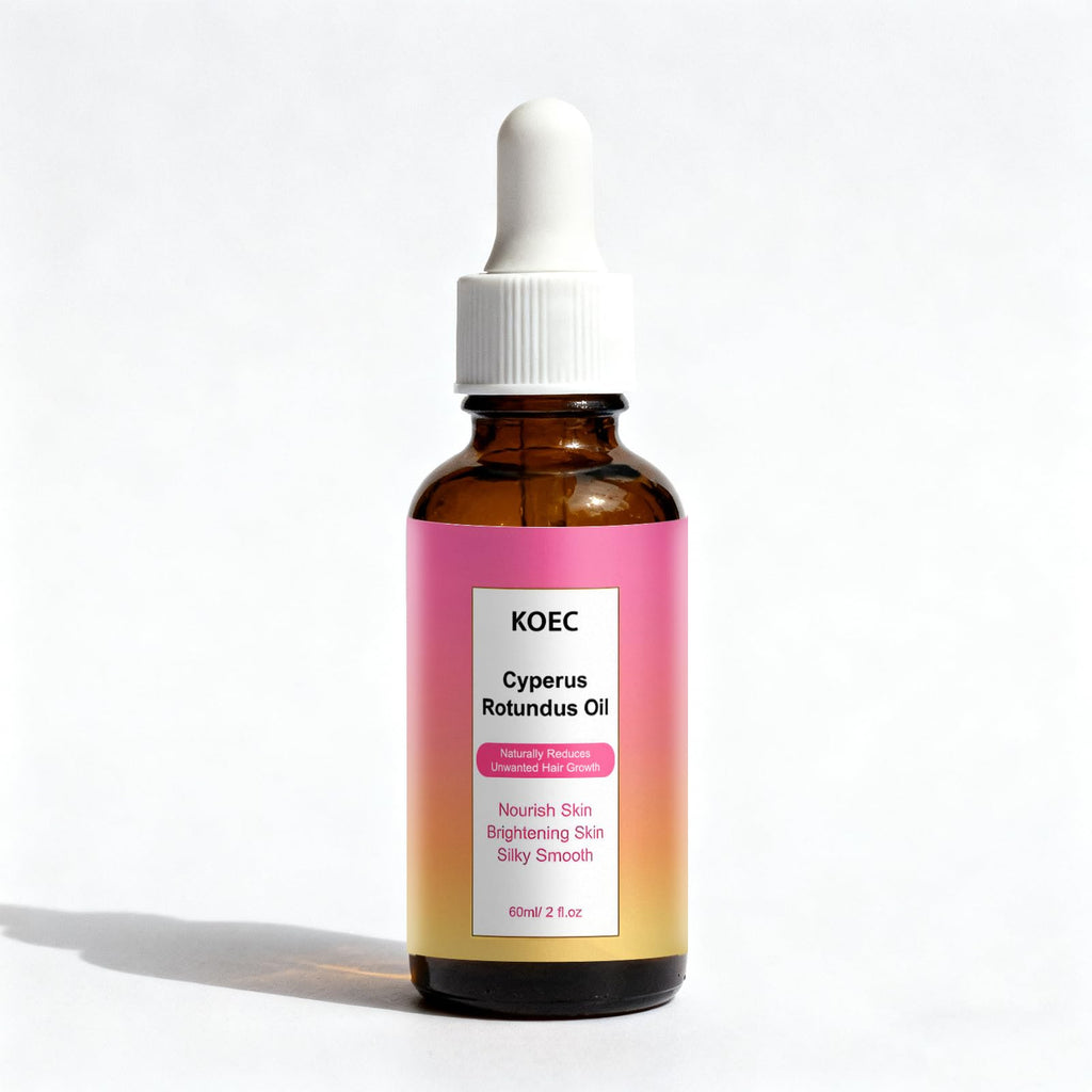 PKQLQ Organic Cyperus Rotundus Oil for Hair Removal – Pure, Natural Hair Inhibitor for Face & Body