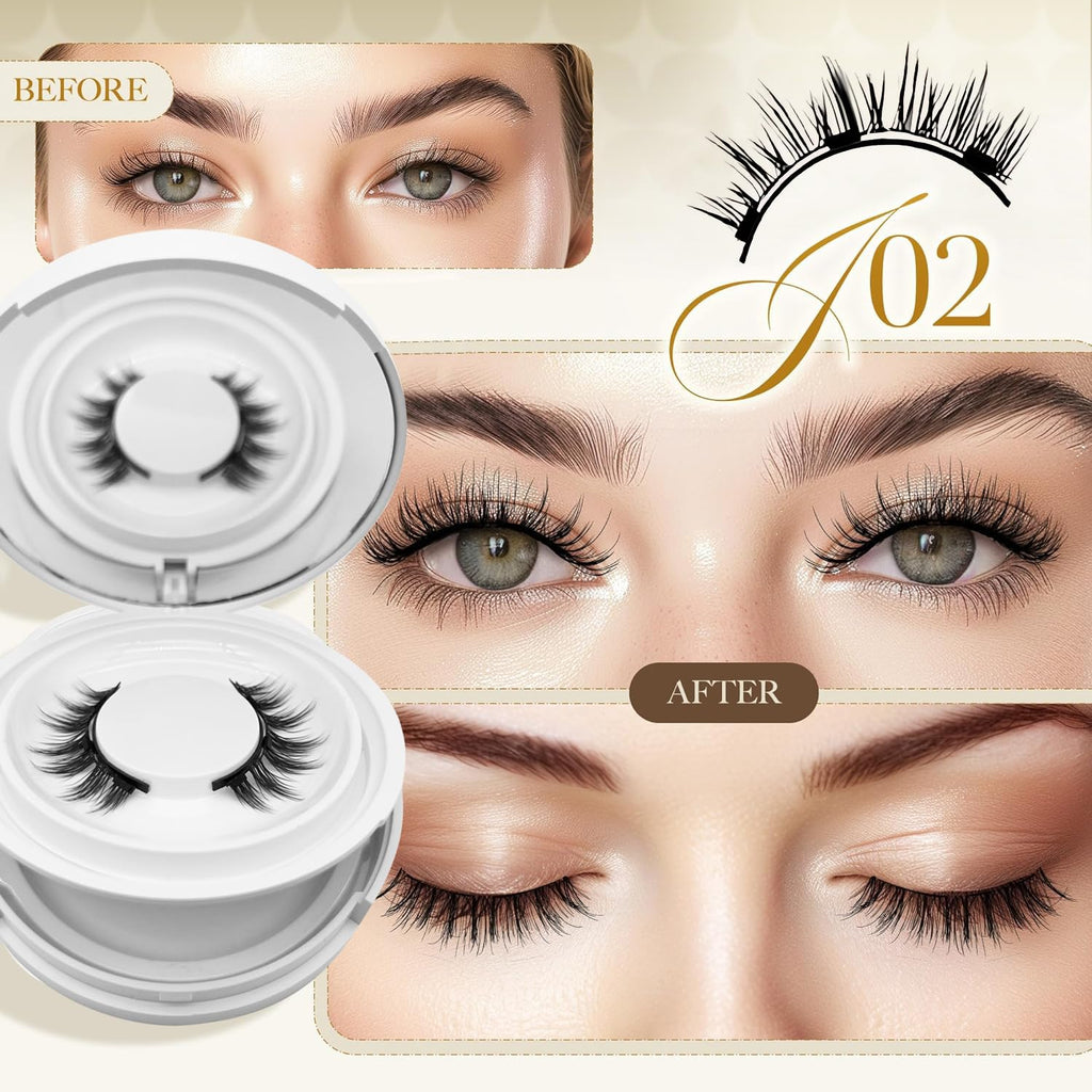 PKsiauya Ginani Magnetic Lashes with Applicator – Reusable, No Glue, Lightweight Comfort