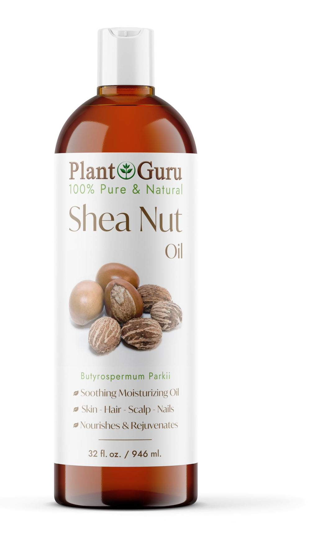 Plant Guru African Shea Nut Oil 32 oz – Pure Skin, Hair & DIY Beauty