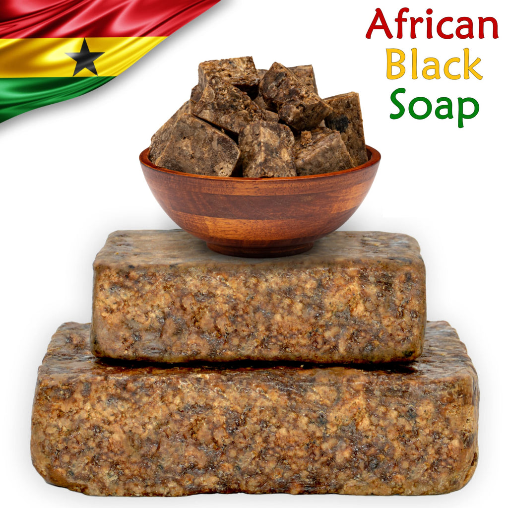 Plant Guru Raw African Black Soap – 5 lbs Bulk Bars, 100% Natural from Ghana