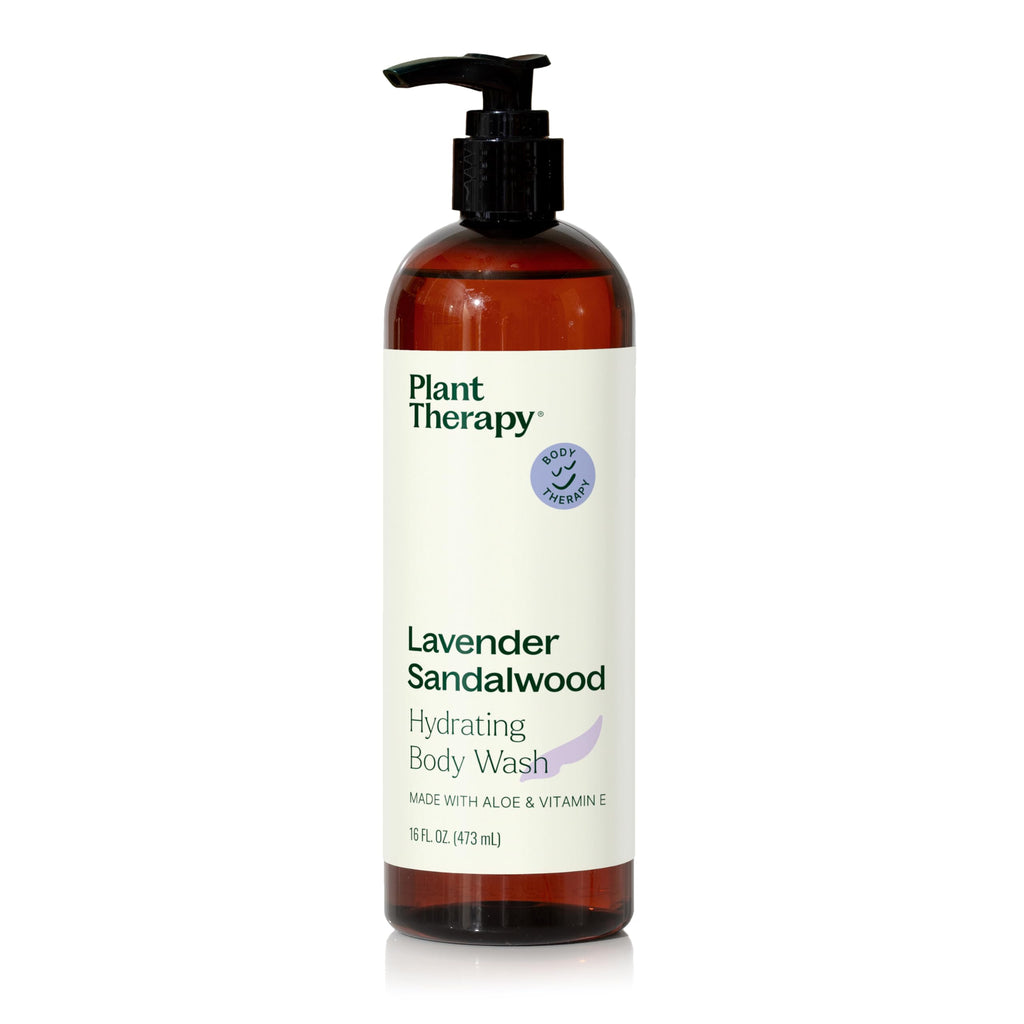Plant Therapy Lavender Sandalwood Body Wash | Gentle, Sulfate-Free Hydration for All Skin Types (16 oz)