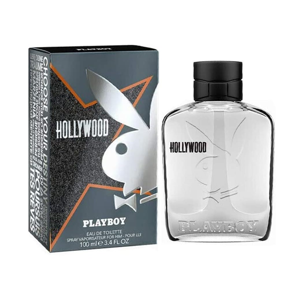 Playboy Hollywood Eau de Toilette for Men – 100 ml / 3.4 oz | Playboy Fragrances