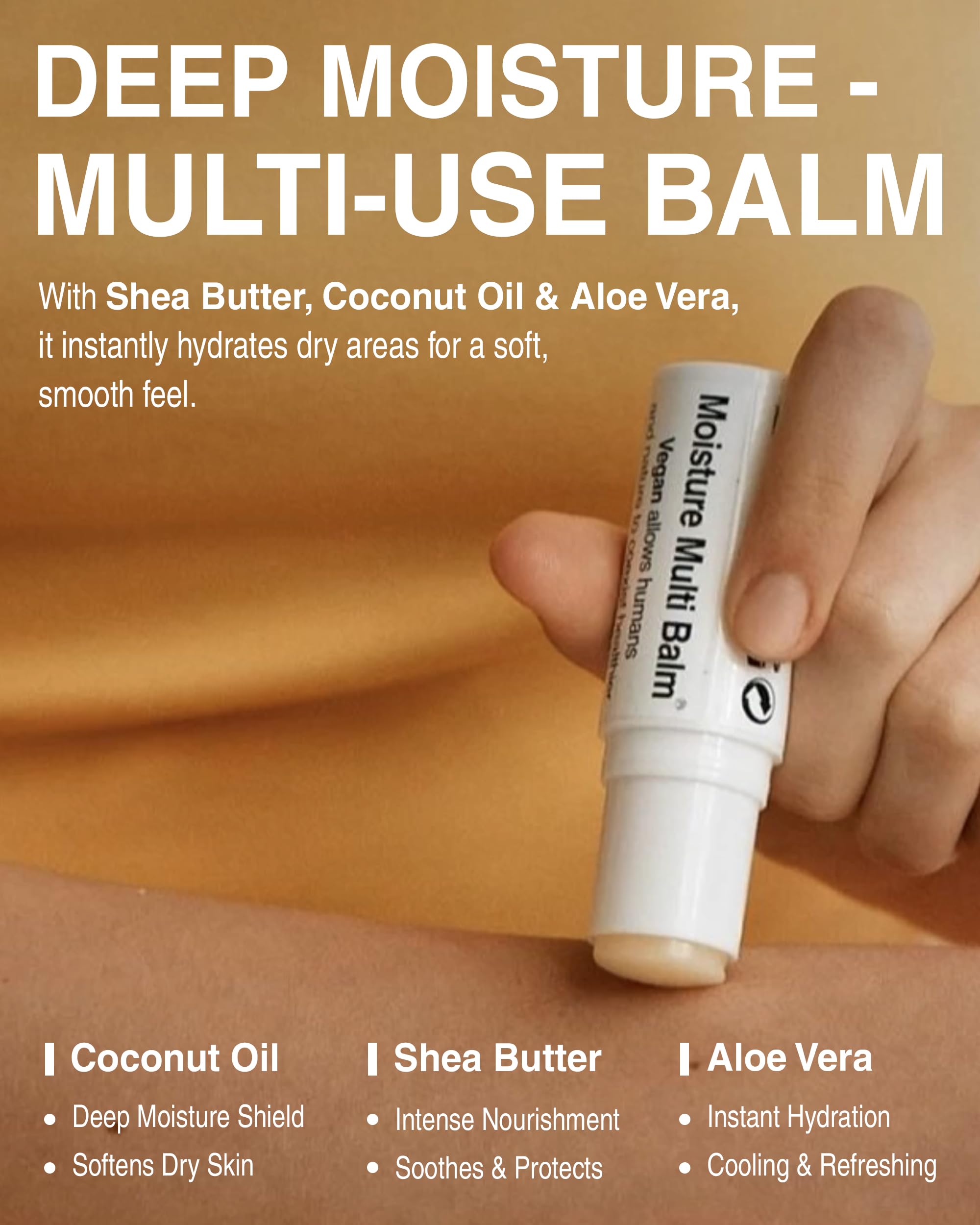 Pleuvoir Korean Moisture Multi Balm Fragrance-Free – Lip & Dry Skin Care with Sunflower Seed Oil & Shea Butter | Vegan K-Beauty 0.35oz