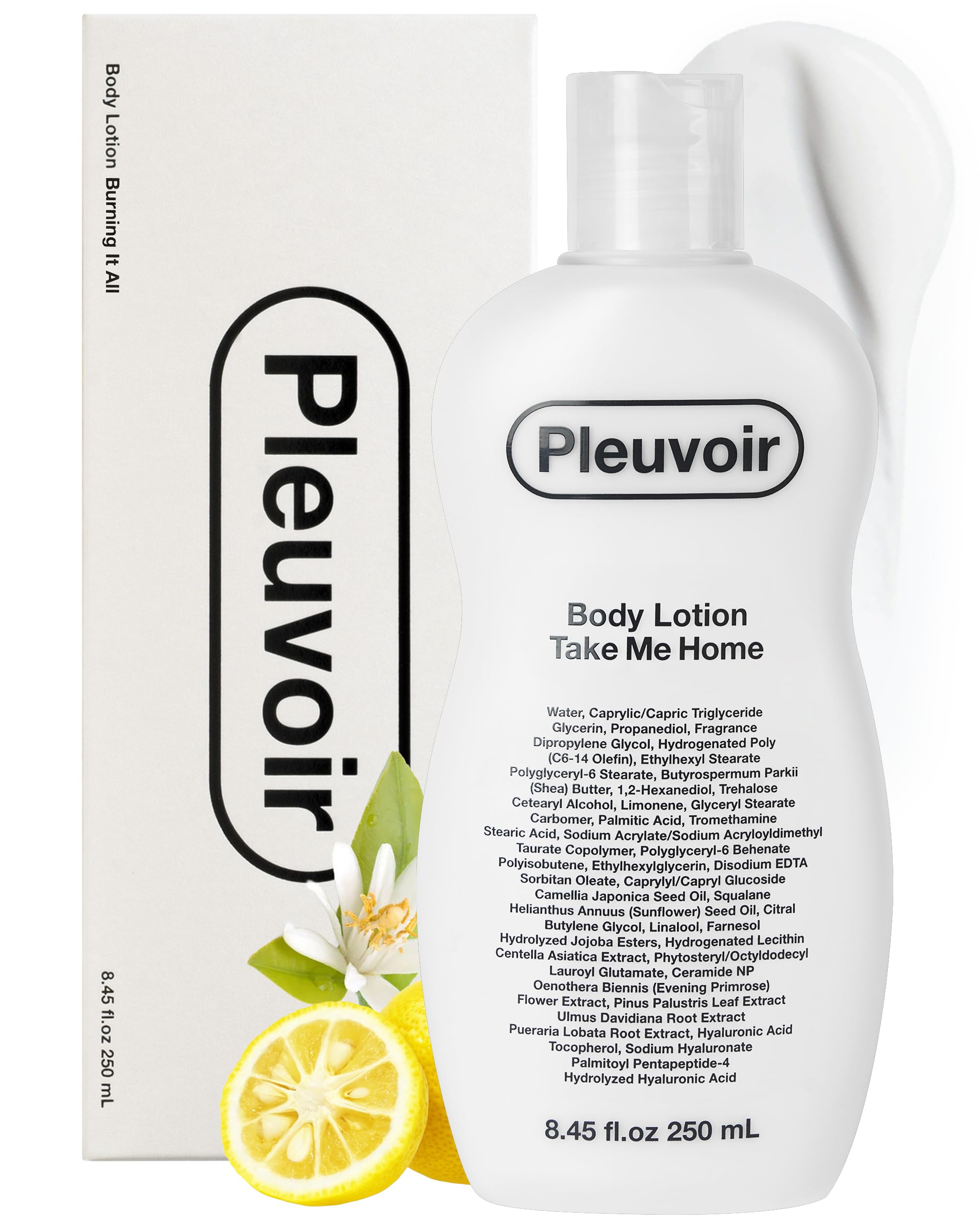 Pleuvoir Take Me Home Body Lotion – Yuzu Neroli Citrus Floral Scent, Vegan K-Beauty, 8.45 fl oz