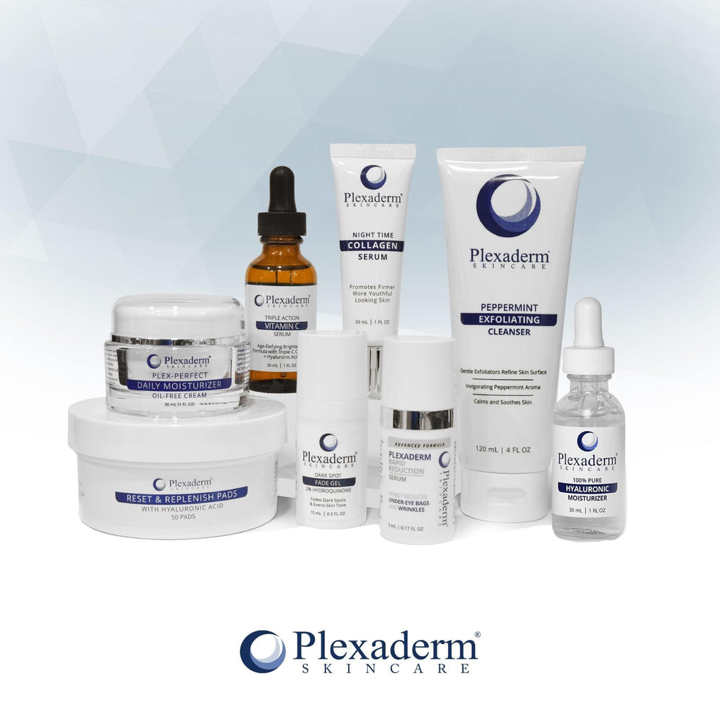 Plexaderm Night Time Collagen Serum – Firm, Fuller-Looking Skin with Peptides, Hyaluronic Acid & Niacinamide