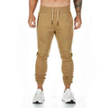 Plus size Jogger Pants Workout Gym sweat trouser Side Zipper Pockets Slim Fit trousers for men