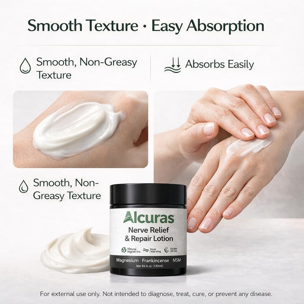 PLYNXE Alcuras Cream – Arnica & Magnesium Lotion for Daily Comfort (4 oz)