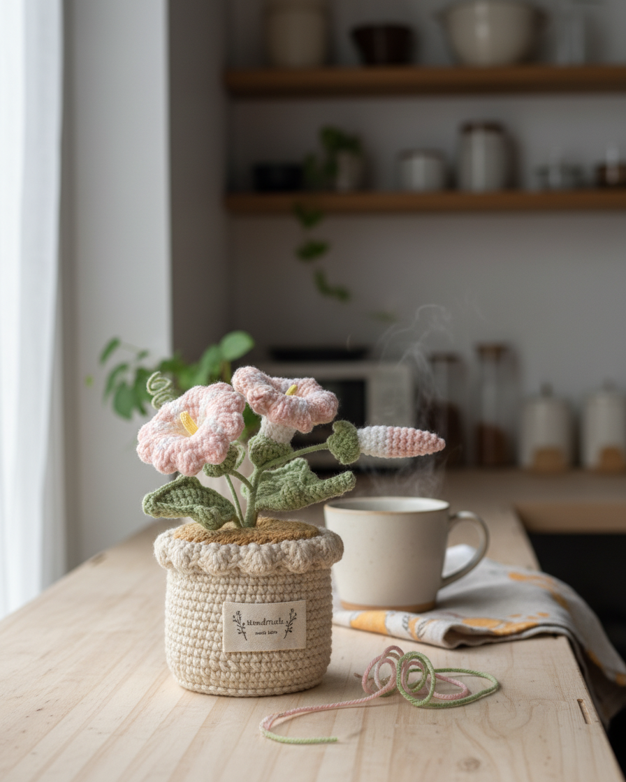 Morning Glories Table Charm