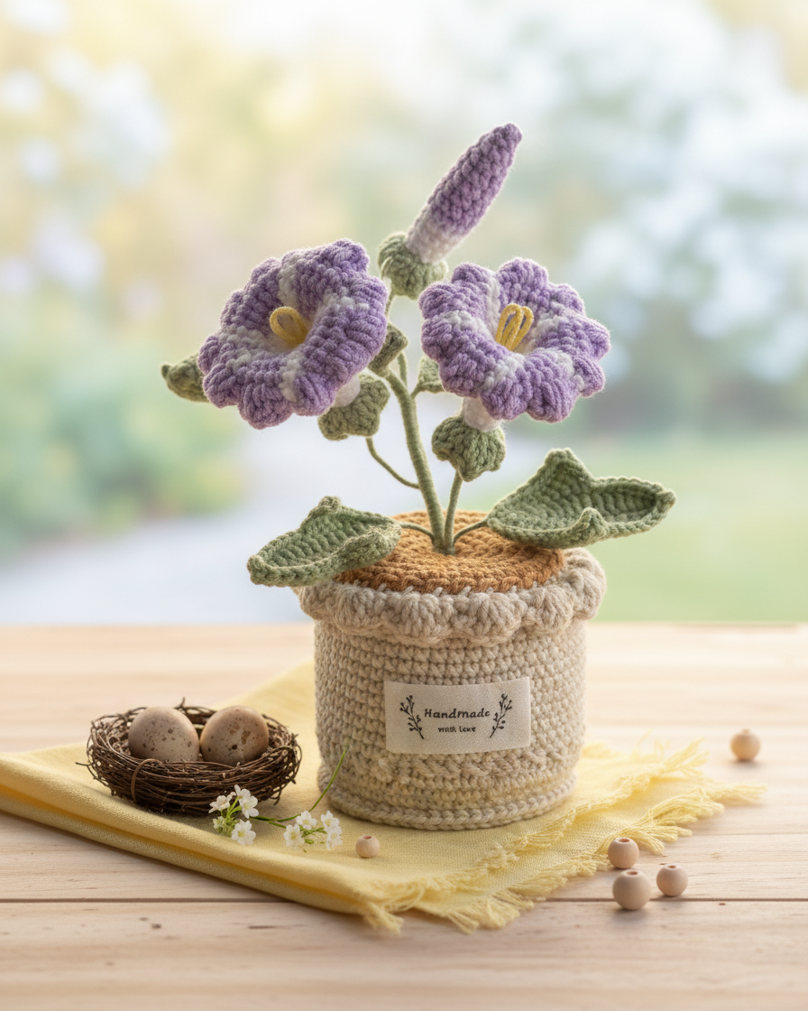 Morning Glories Table Charm