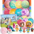 POPBATH Bath Bombs Blue Heeler Puppy – 8 Surprises Inside, Essential Oils, Gift Set