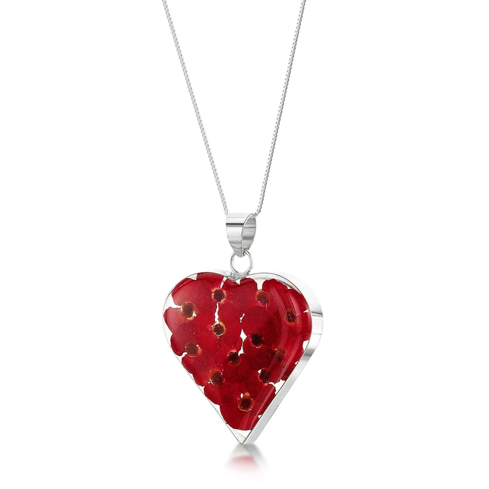 Poppy Heart Large Pendant Necklace