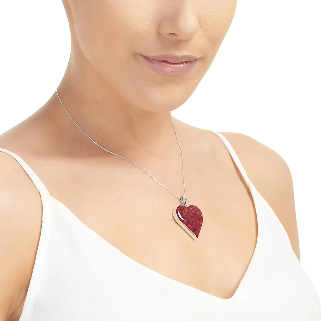 Poppy Heart Large Pendant Necklace