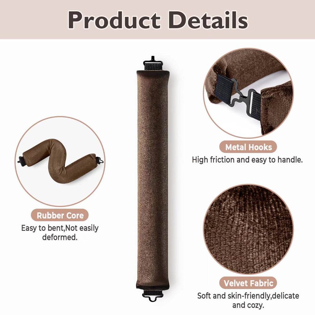 Posicurly Overnight Hair Curlers – Heatless Curls 6-Pack with Satin Scarf