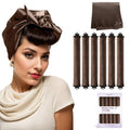 Posicurly Overnight Hair Curlers – Heatless Curls 6-Pack with Satin Scarf