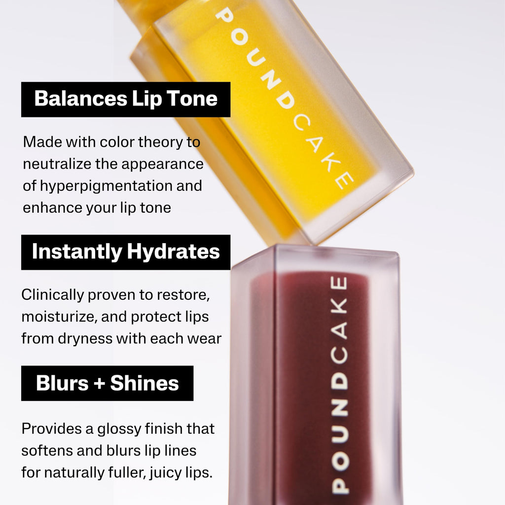 POUND CAKE Cake Theory Lip Tone Equalizing Oil – Hydrating High-Shine Lip Oil (Melted Butter)