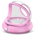 PowCube Nail Dust Collector with Transparent Airflow Shield – 5000RPM Ultra Quiet Vacuum (Pink)