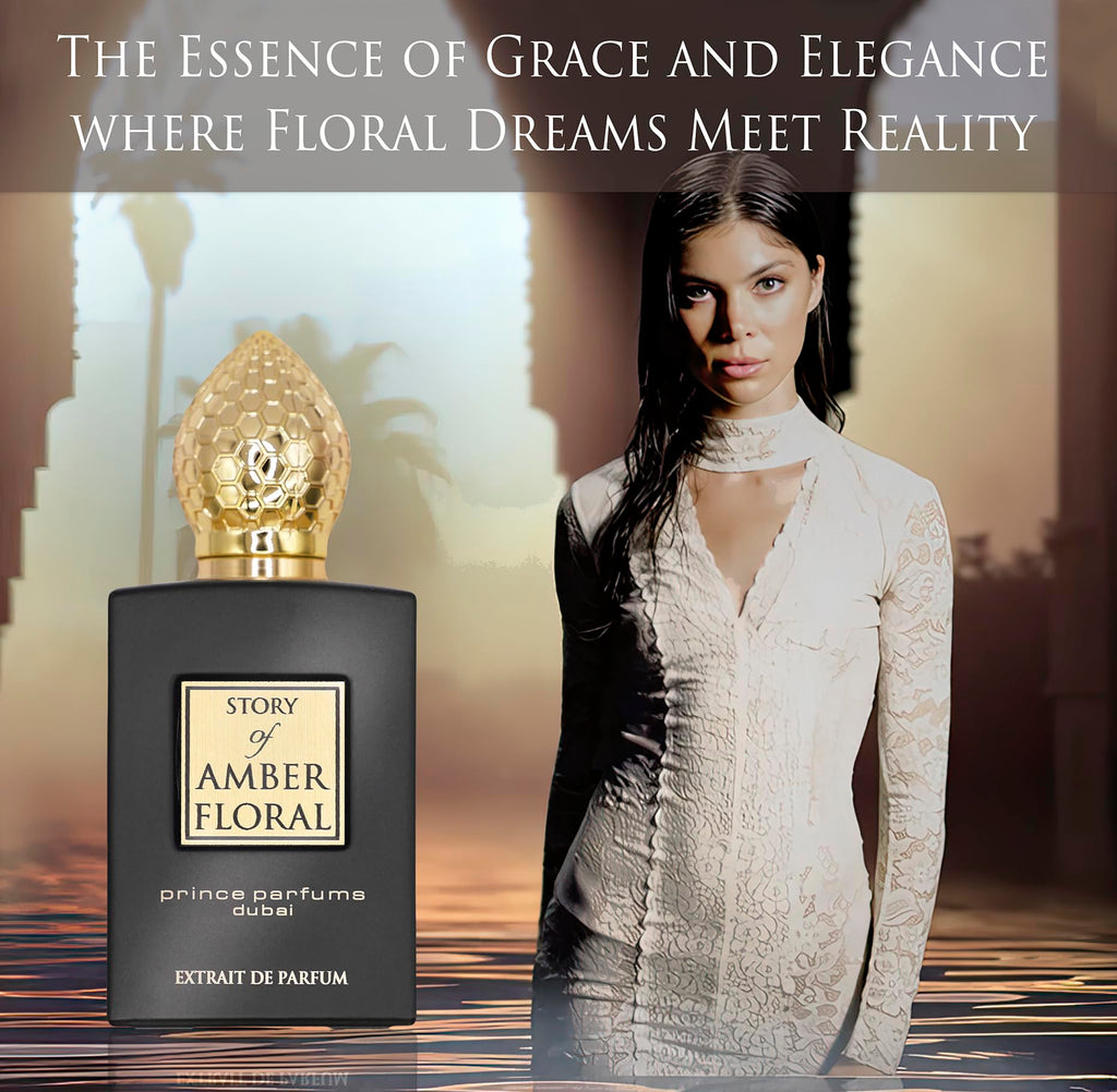 Amber Floral by Prince Parfums Dubai – 3.4 oz Women’s Extrait de Parfum