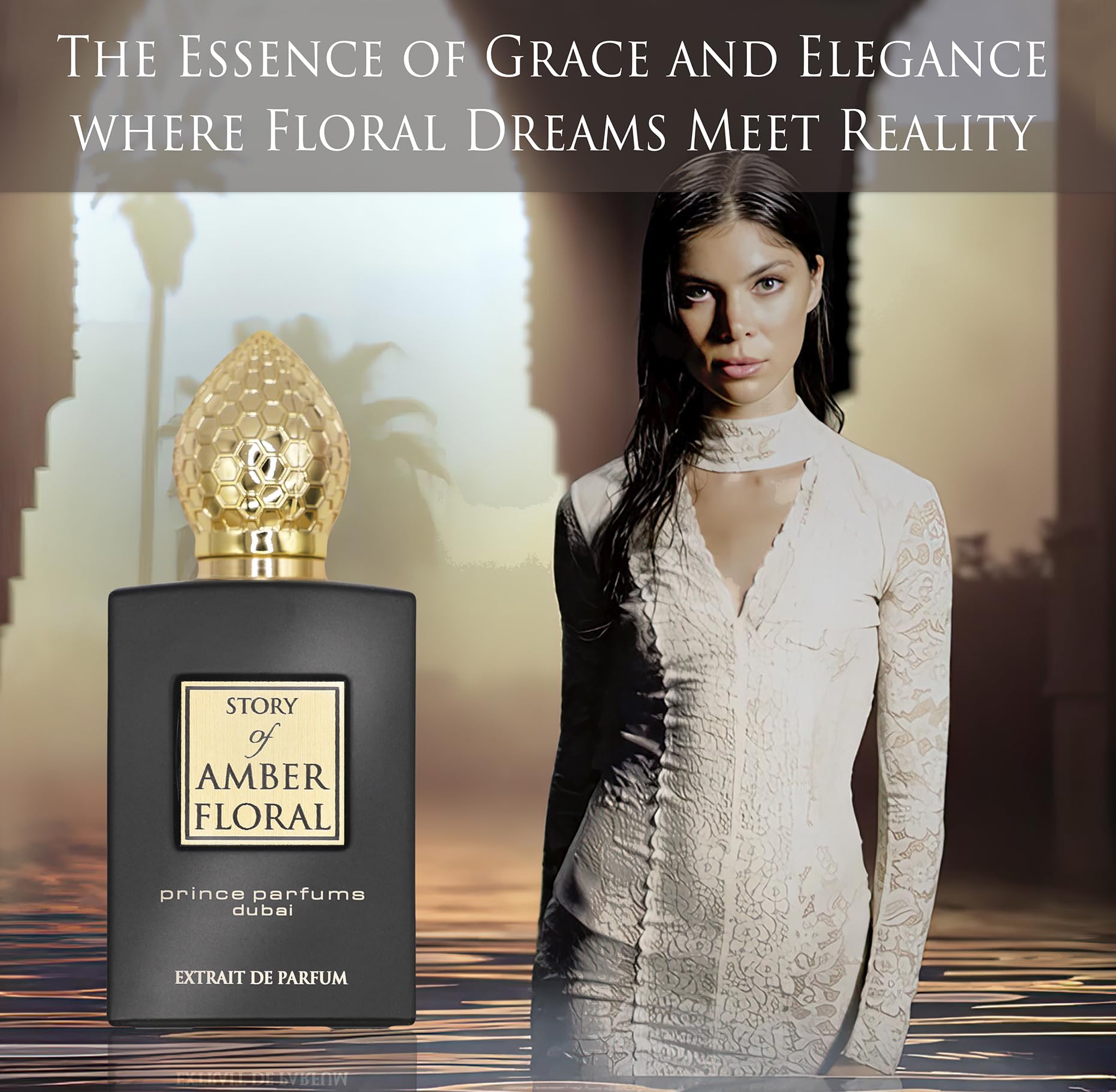 Amber Floral by Prince Parfums Dubai – 3.4 oz Women’s Extrait de Parfum