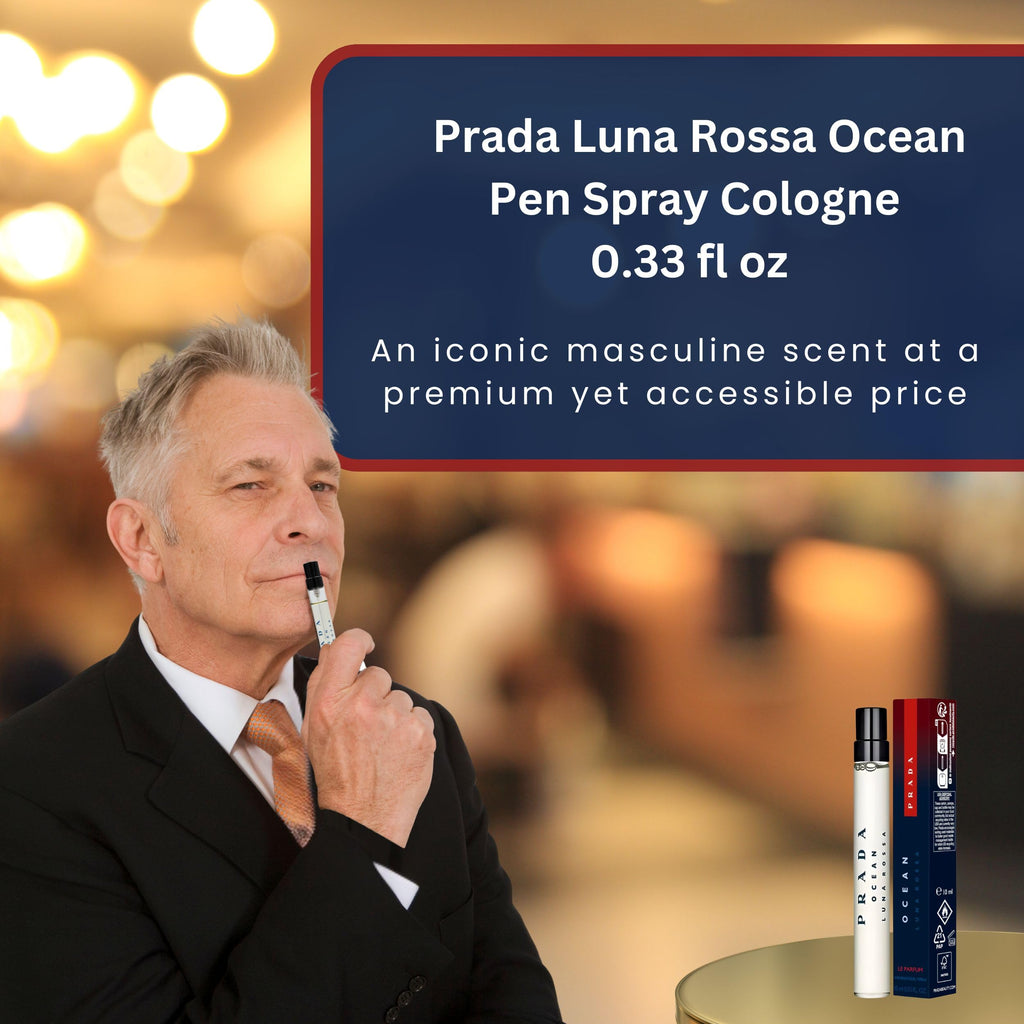 Prada Luna Rossa Ocean Le Parfum Travel Spray 0.33 oz – Men's Fragrance by Prada