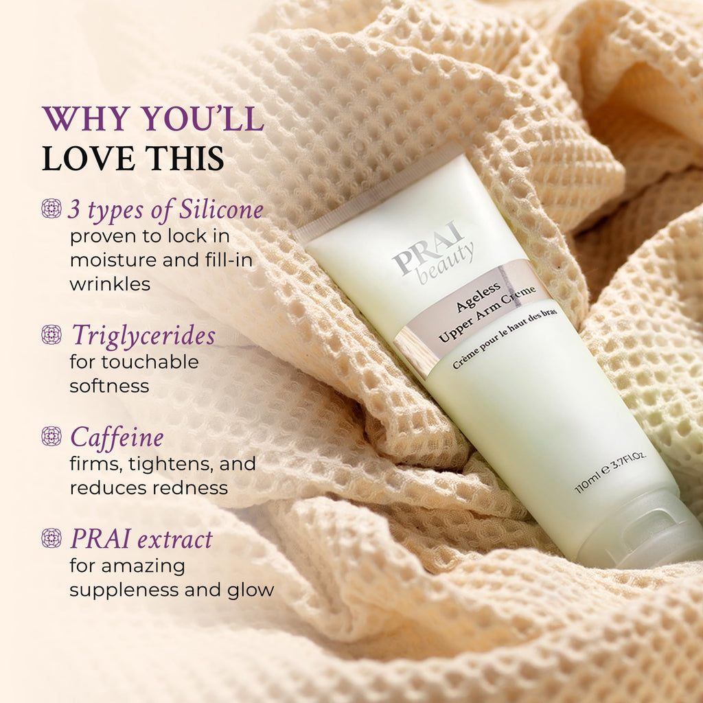 PRAI Beauty Ageless Upper Arm Creme — Firming & Tightening Body Lotion for Upper Arms, 6.7 oz