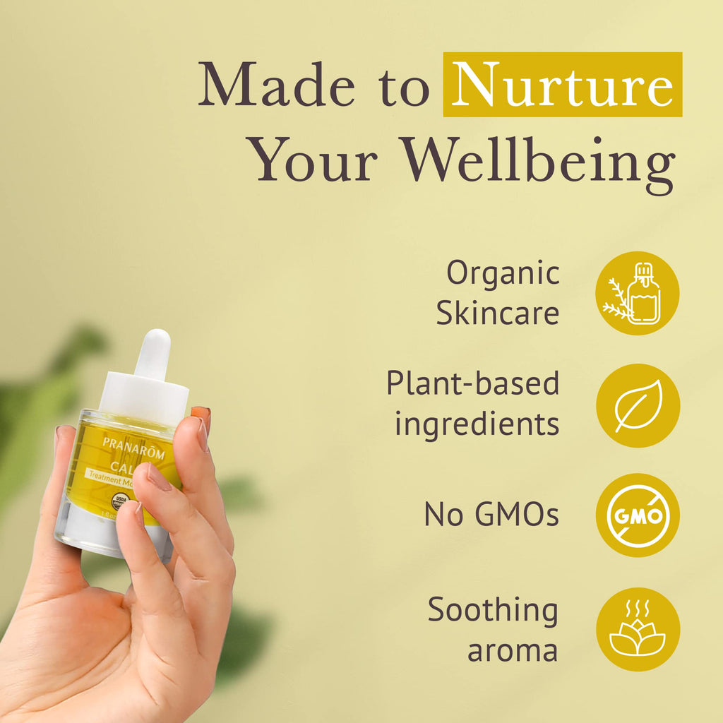 Pranarom Calm Treatment Moisture Oil 30ml – Organic Virgin Oils for Dry, Sensitive Skin