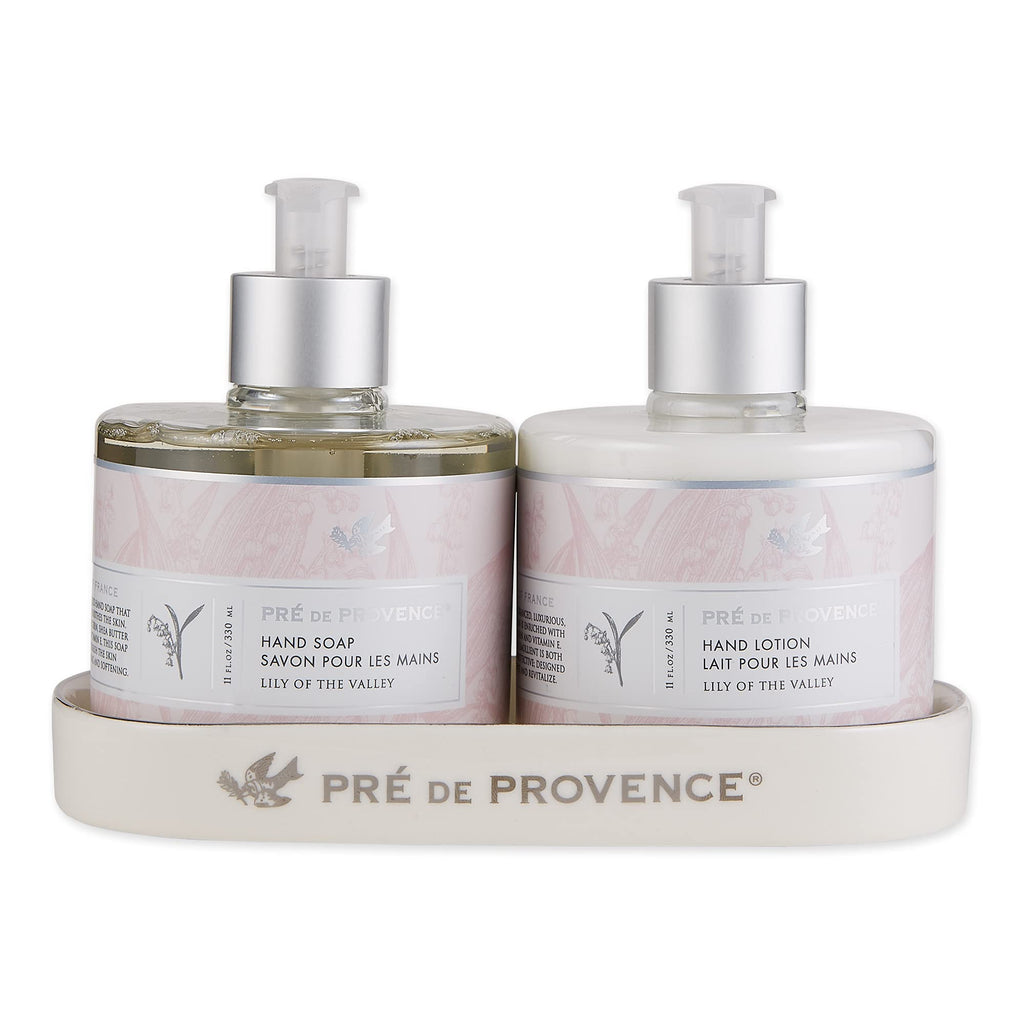 Pre de Provence Lily Valley Hand Soap — Shea Butter, Vitamin E & Glycerin, Softens & Cleanses, 11 oz