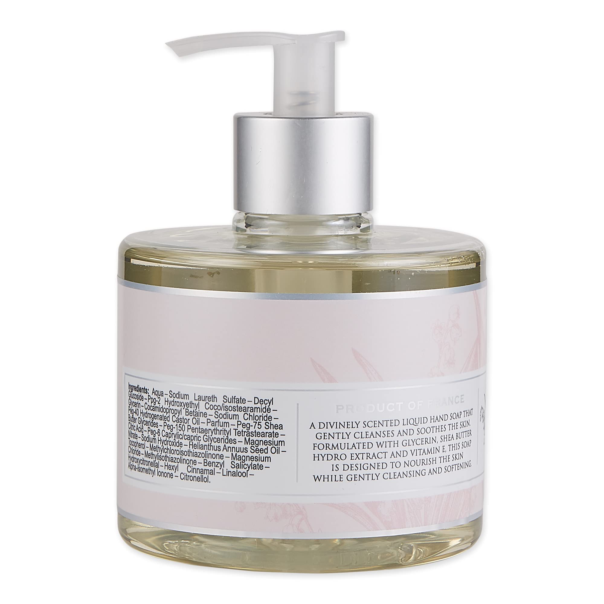 Pre de Provence Lily Valley Hand Soap — Shea Butter, Vitamin E & Glycerin, Softens & Cleanses, 11 oz