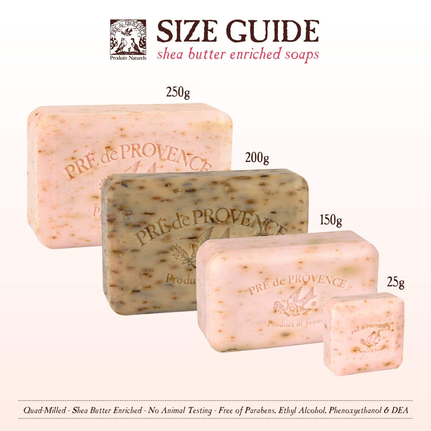 Pre de Provence Linden Soap Bar – Quad Milled, Rich Lather, Organic Shea Butter, 8.8 oz